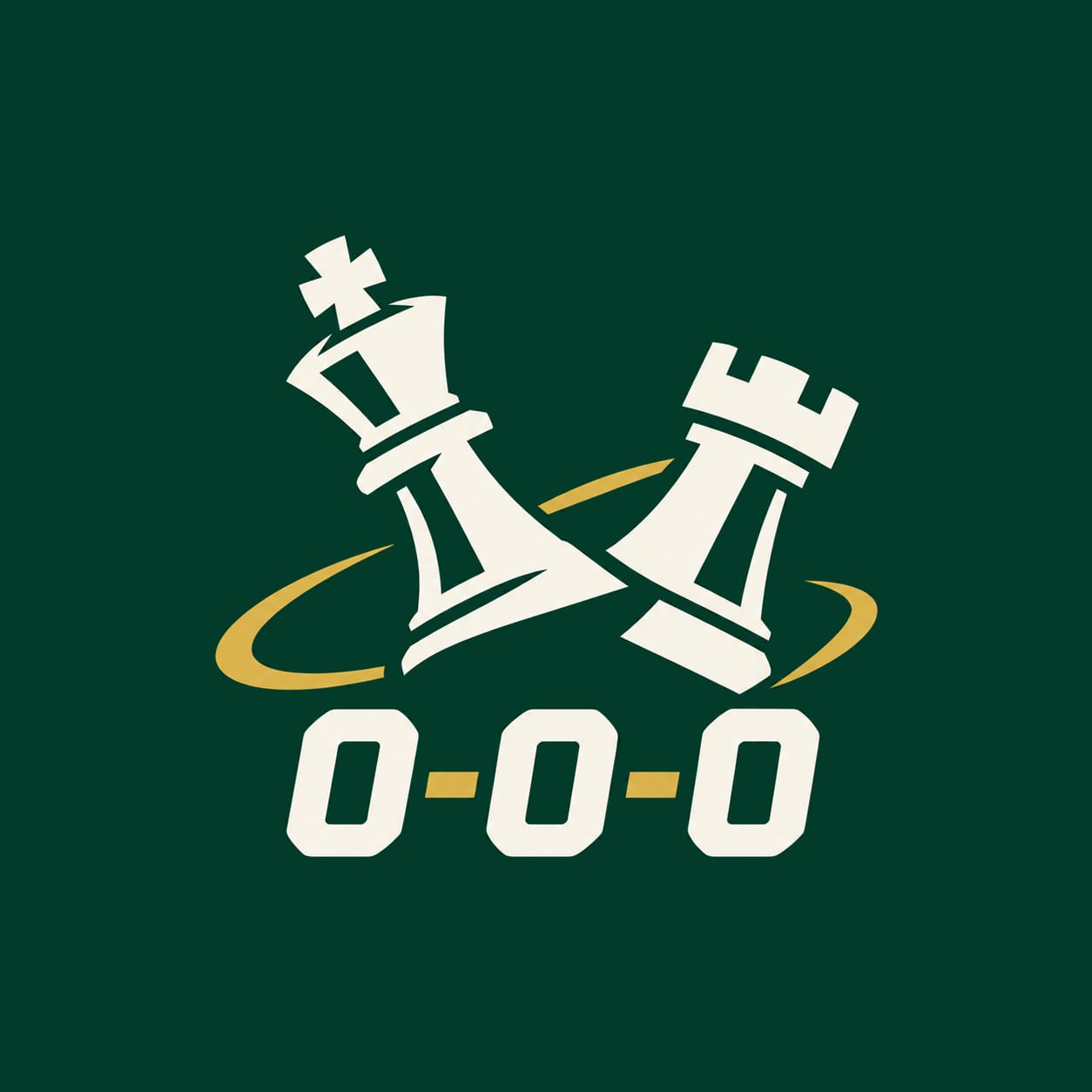 Identité principale du Grand Roque, logo blanc et or sur fond vert